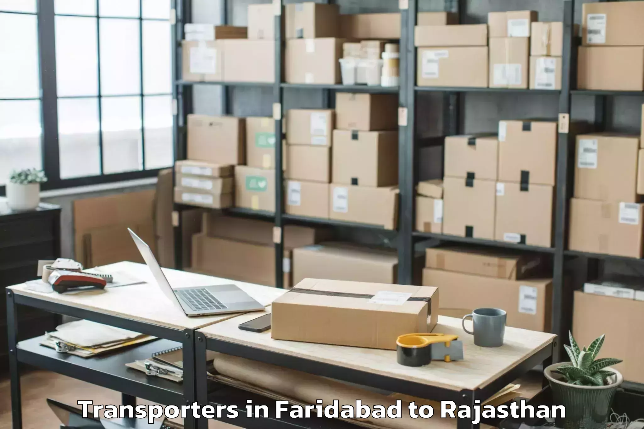 Book Faridabad to Laxmangarh Transporters Online